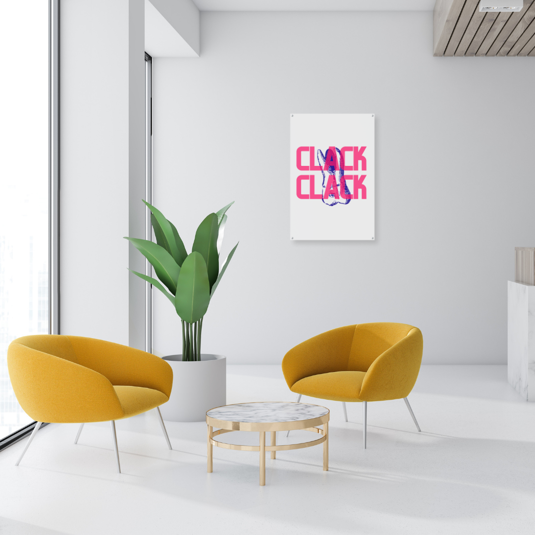 Plexiglass Wall Art Clack Clack Tooth L