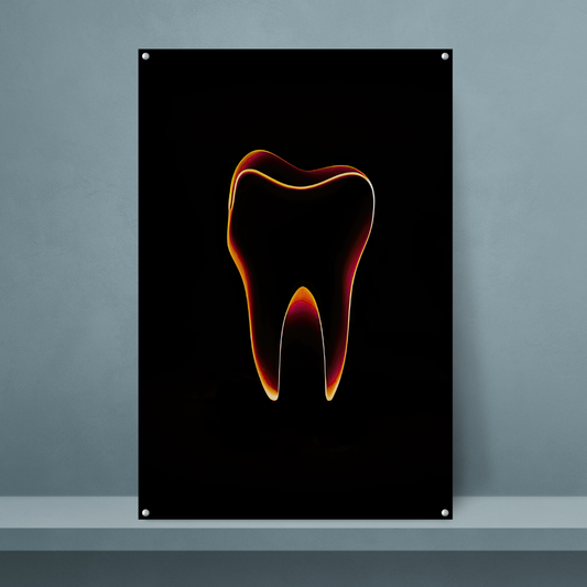 Red Neon Tooth - Dr Picture