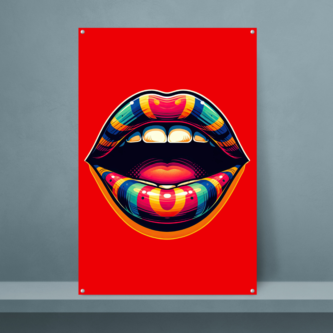 Red Mouth Pop Art - Dr Picture