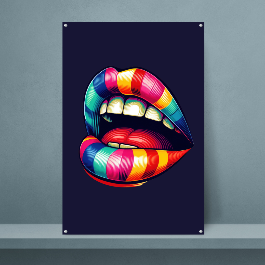 Blue Mouth Pop Art - Dr Picture