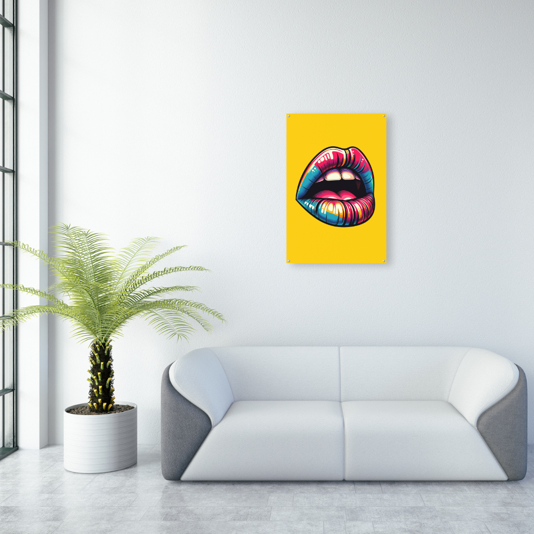 Yellow Mouth Pop Art - Dr Picture