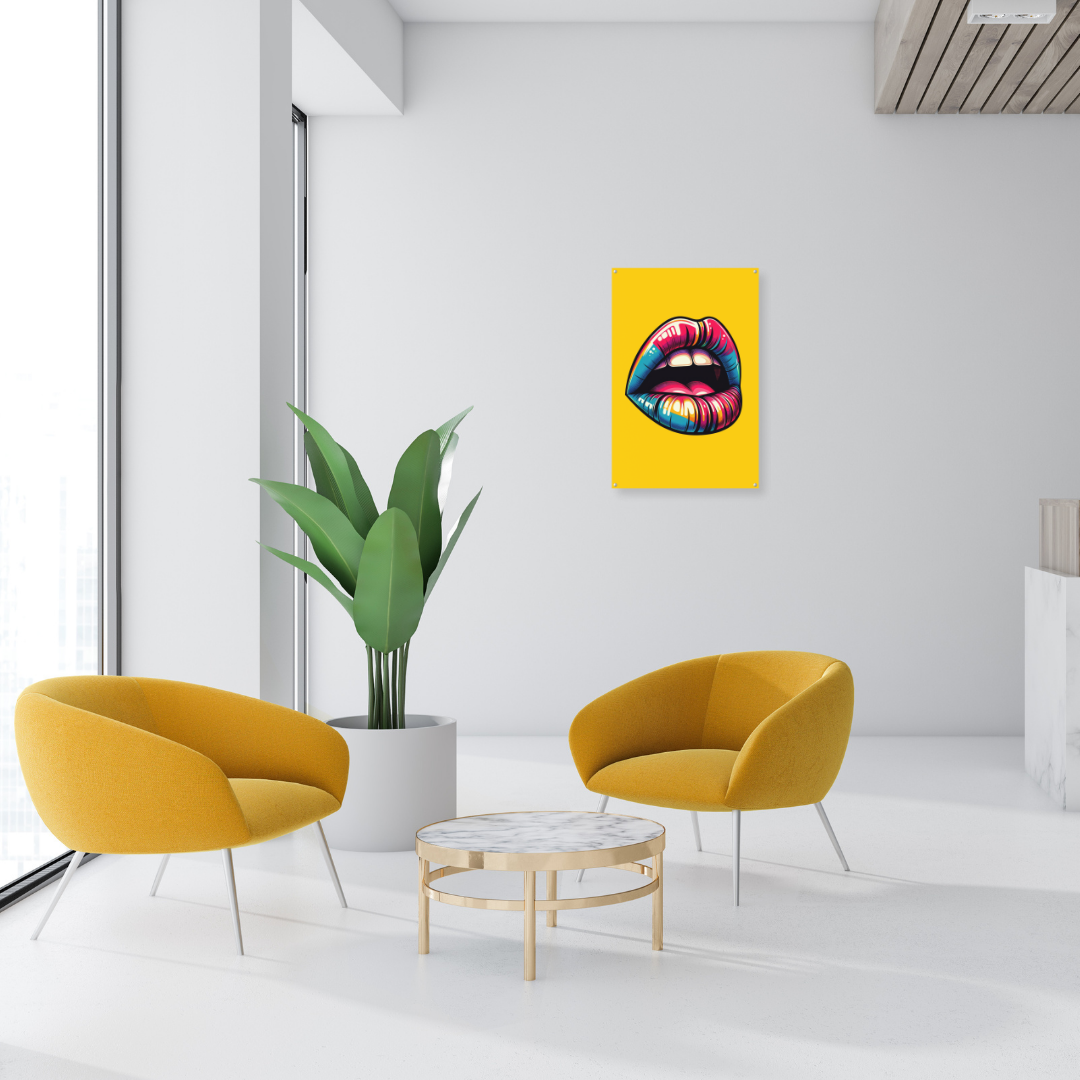 Yellow Mouth Pop Art - Dr Picture