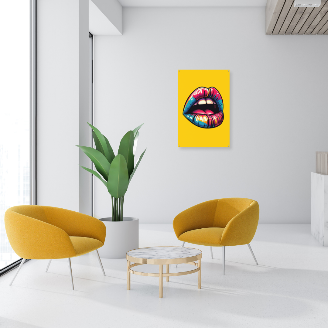 Yellow Mouth Pop Art - Dr Picture