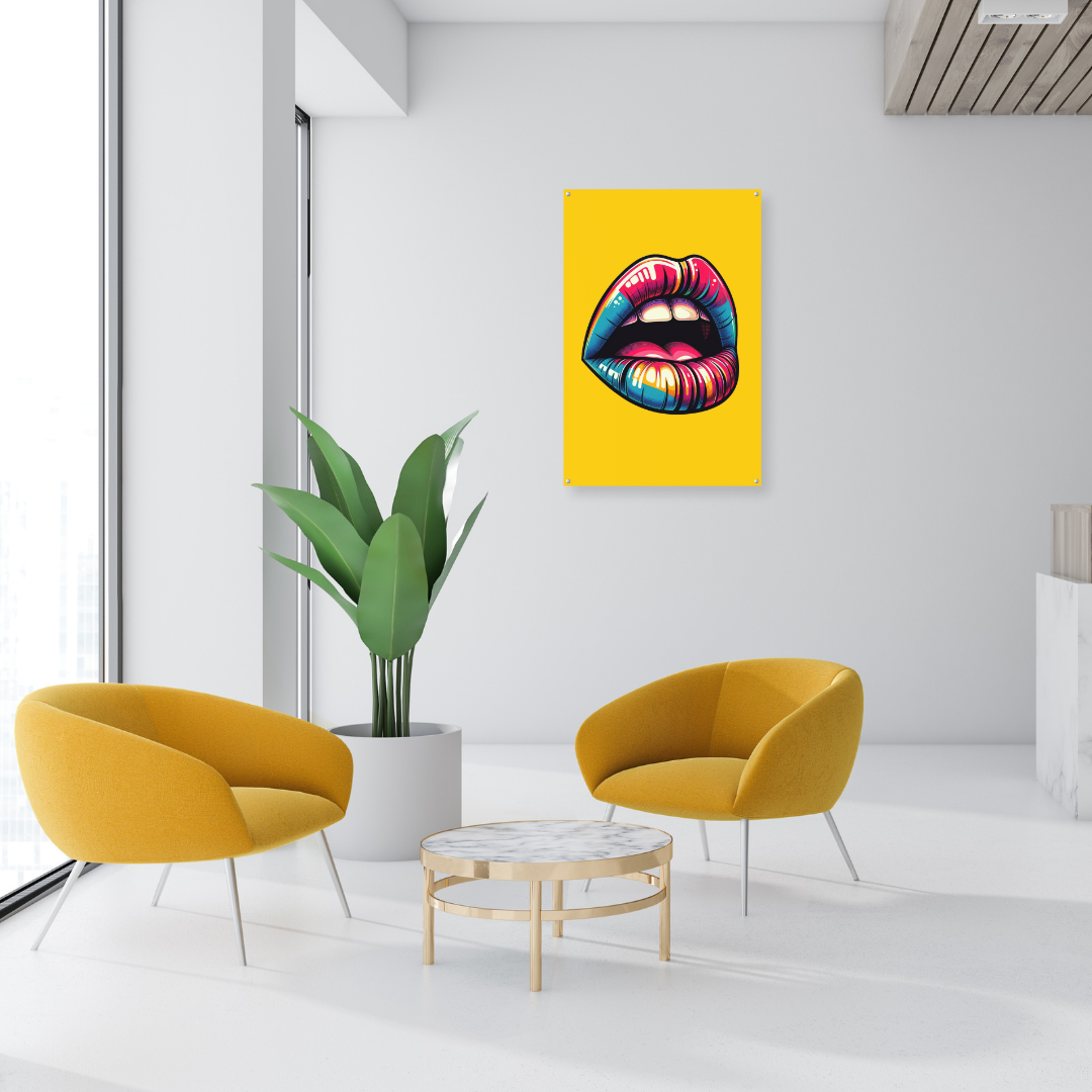 Yellow Mouth Pop Art - Dr Picture