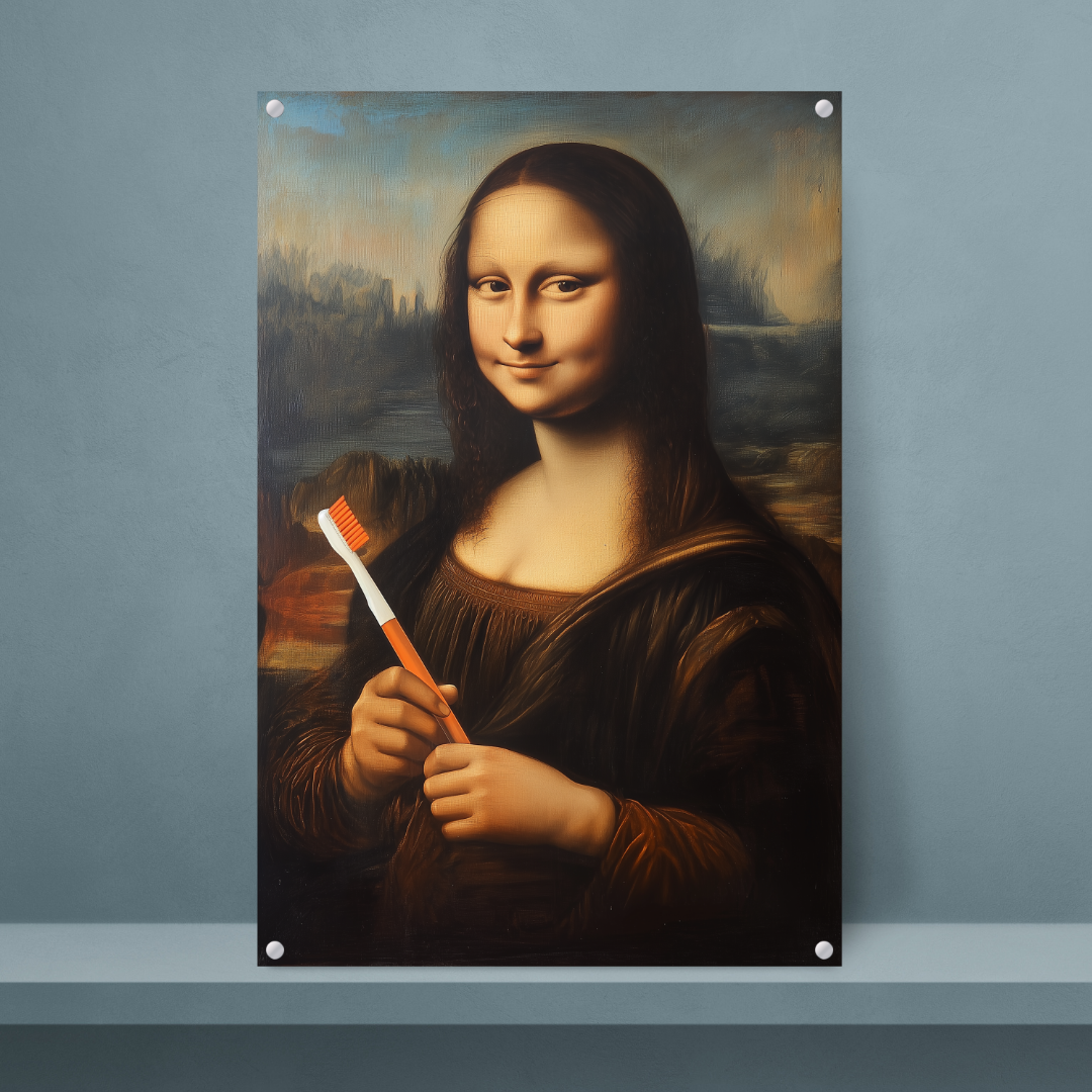 The Mona Lisa with a Toothbrush - Dr Picture