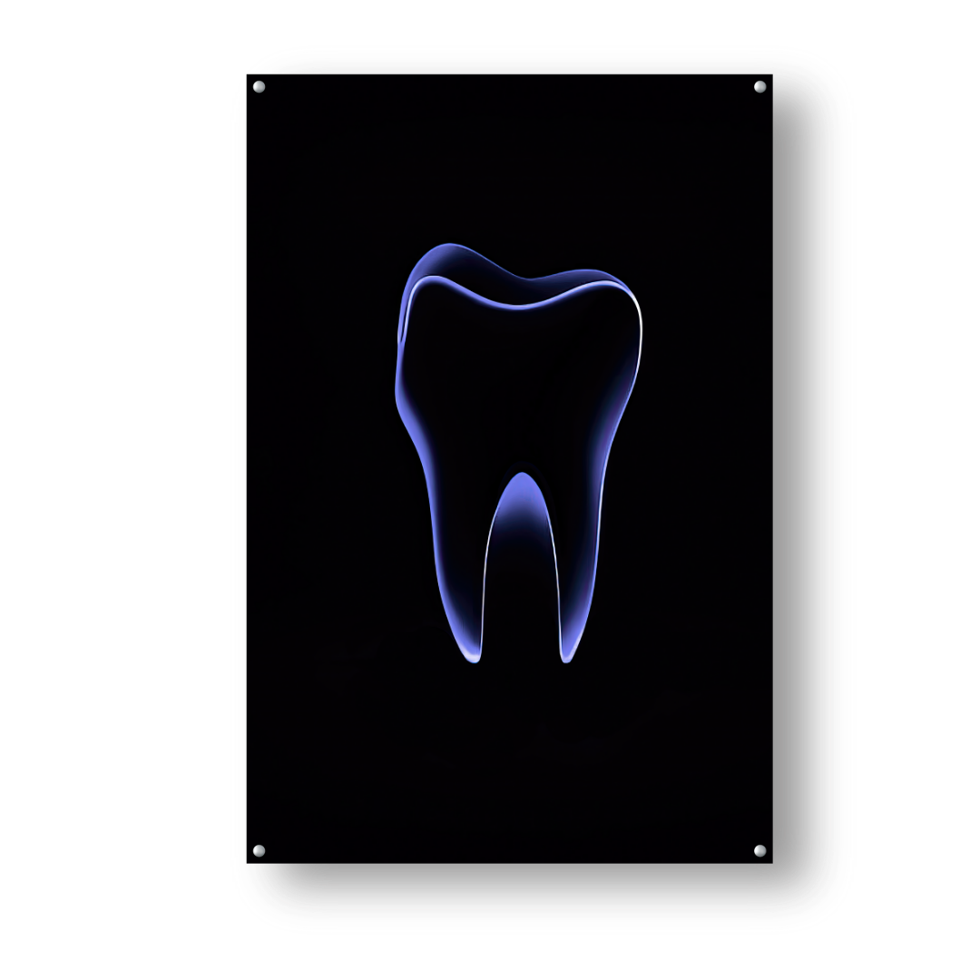 Blue Neon Tooth - Dr Picture