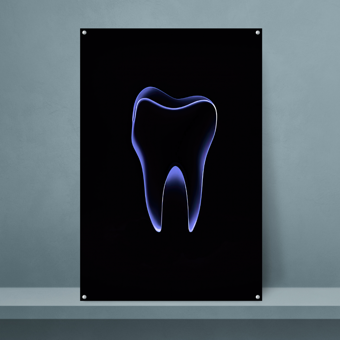 Blue Neon Tooth - Dr Picture