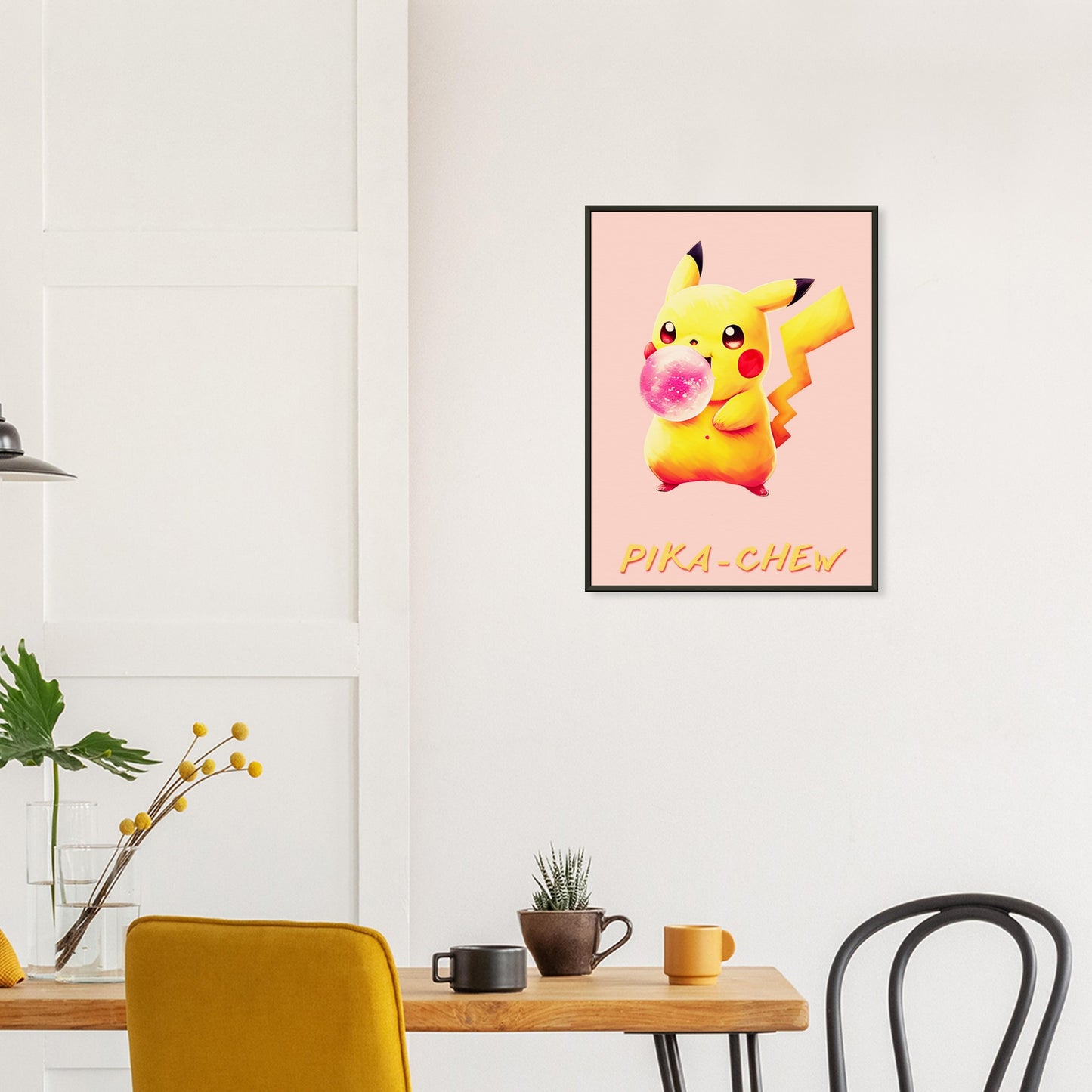 PikaChew Gum Museum-Quality Paper with Metal Frame M