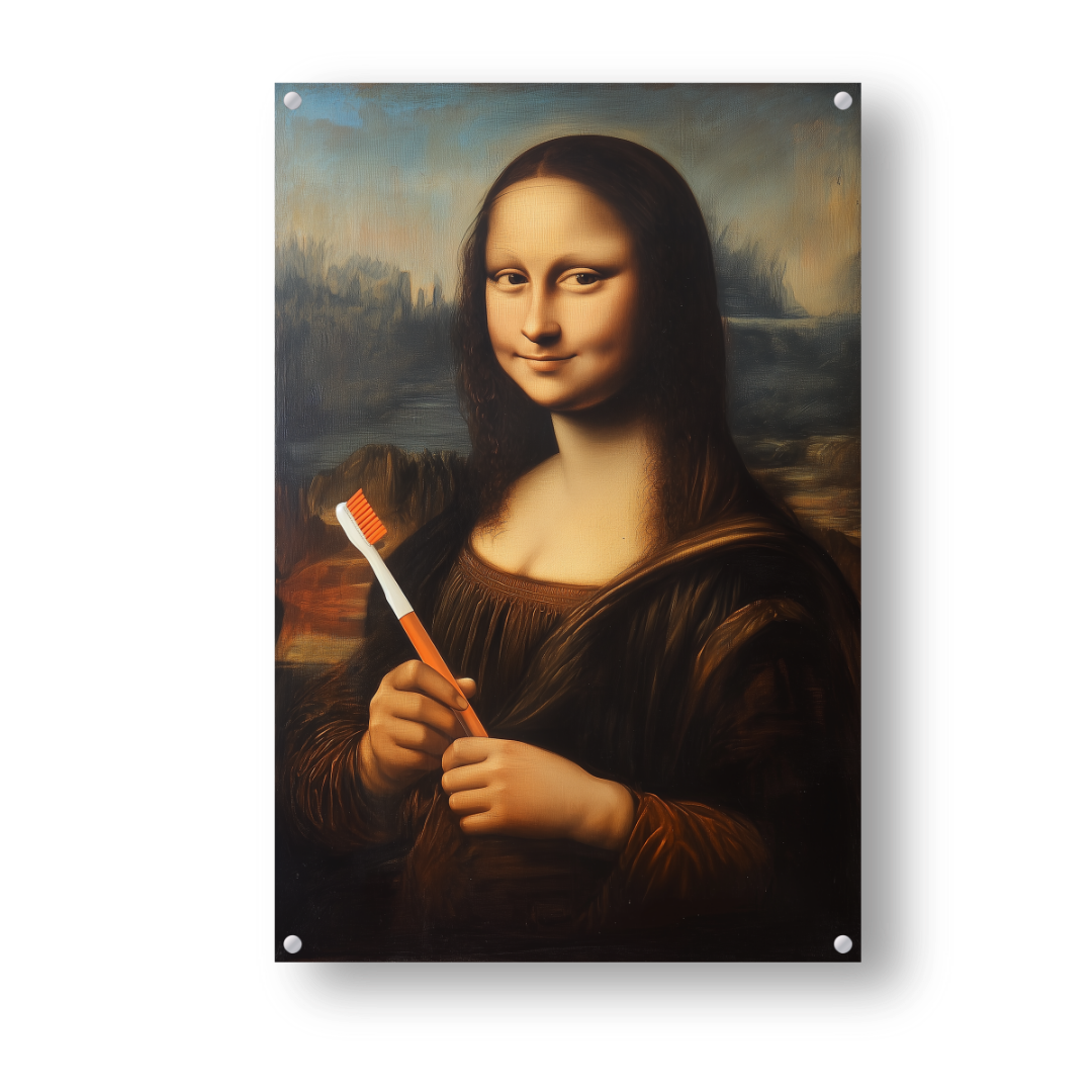 The Mona Lisa with a Toothbrush - Dr Picture